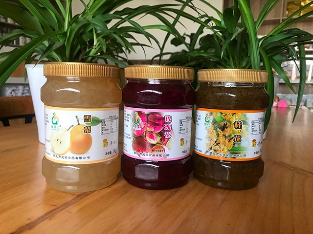 雪梨花茶、玫瑰花花茶、桂花花茶